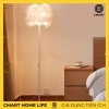 Đèn sàn lông vũ Bắc Âu CM09 cao cấp trang trí phòng khách, phòng ngủ, giảm 16% 5