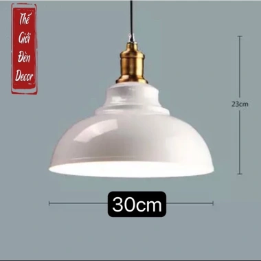 Đèn thả chao cổ bóp đui đồng D300 - Trần độc đáo kèm bóng TH114, giá ưu đãi 125k 10