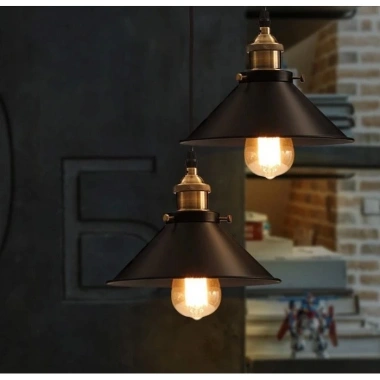Đèn thả chao sắt sâu Đui đồng - Đèn thả chao sâu sang trọng, ánh sáng ấm, giá ưu đãi 115k