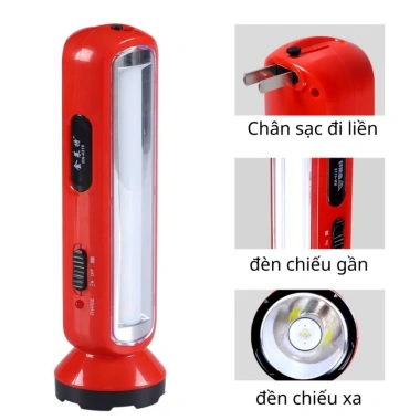 Đèn tích điện KENNEDE KN-4.110 siêu sáng - Đèn pin 2 trong 1, chỉ 62.000 VND