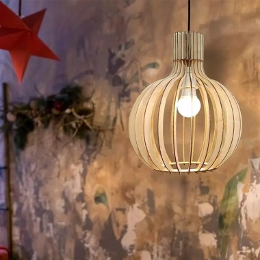 Đèn trang trí quán cafe, đèn thả trần LED 9.999₫ Ánh sáng ấm áp, thiết kế hiện đại