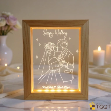 Đèn Tranh Khắc Laser Ảnh Thật Sắc Nét Quà Tặng Valentine, Sinh Nhật Hot Trend 149k 4