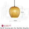 Đèn tre 2 lớp - Đèn treo trang trí giá tại xưởng, giảm còn 52.250₫, ánh sáng ấm áp 8