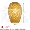 Đèn tre 2 lớp - Đèn treo trang trí giá tại xưởng, giảm còn 52.250₫, ánh sáng ấm áp 9