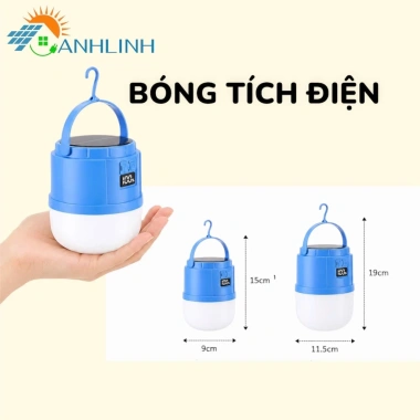 Đèn Treo Tích Điện 200-800W Pin Trâu Đa Năng, Kháng Nước, Nhỏ Gọn, Màn Hình LED Thông Minh - Tặng Cáp Sạc, Giá 119k
