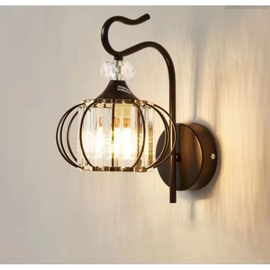 Đèn tường BIGO họa tiết pha lê, gắn tường phòng khách và ngủ, giảm giá 179.000đ