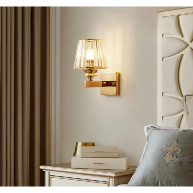 Đèn tường BIGO họa tiết pha lê, gắn tường phòng khách và ngủ, giảm giá 179.000đ