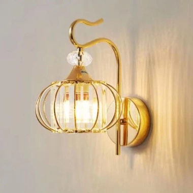 Đèn tường BIGO họa tiết pha lê, gắn tường phòng khách và ngủ, giảm giá 179.000đ
