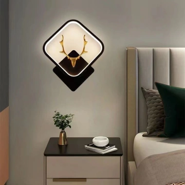 Đèn tường hiện đại hình hươu 3 chế độ LED siêu sáng phòng khách ngủ cầu thang BH 24 tháng