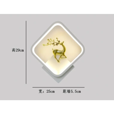 Đèn tường hiện đại hình hươu 3 chế độ LED siêu sáng phòng khách ngủ cầu thang BH 24 tháng 10 Đèn tường hiện đại hình hươu 3 chế độ LED siêu sáng phòng khách ngủ cầu thang BH 24 tháng 10
