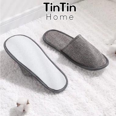 Dép 1 lần vải không dệt cao cấp - Lót nỉ, phù hợp khách sạn văn phòng - TinTin Home - Giá 9.000đ 10