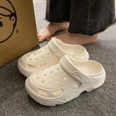 Dép bánh mì nam độn đế 4cm, đi mưa không lo trơn trượt, siêu êm, siêu bền, unisex – chỉ 78.000₫