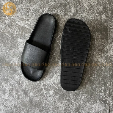 Dép bánh mì quai ngang đúc liền đen, unisex, sân vườn cà phê du lịch - 32.000 VND