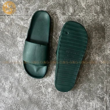 Dép bánh mì quai ngang đúc liền đen, unisex, sân vườn cà phê du lịch - 32.000 VND