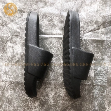 Dép bánh mì quai ngang đúc liền đen, unisex, sân vườn cà phê du lịch - 32.000 VND