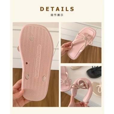 Dép bánh mỳ xỏ ngón phối nơ siêu xinh đi biển - chống trơn, giảm giá 65.700₫ 7