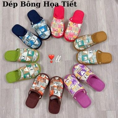 Dép Bông Giữ Ấm Freesize Giá Rẻ, Ấm Mùa Đông, Hàng Loại 1 Gửi Ngẫu Nhiên Màu 59k
