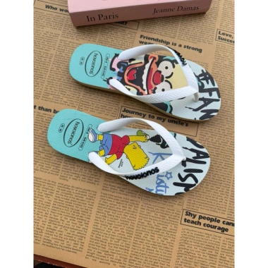 Dép cao su Simpson Bart quai trắng - Nhẹ, thoáng mát đi biển, dạo phố - 217.550₫