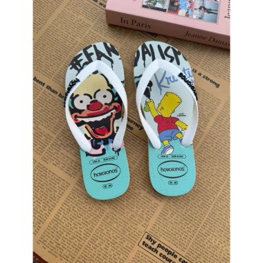 Dép cao su Simpson Bart quai trắng - Nhẹ, thoáng mát đi biển, dạo phố - 217.550₫