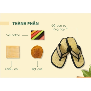 Dép chiếu khách sạn Hương Quế DKS-02 êm ái, chất liệu bền, giá ưu đãi 76.000đ 2