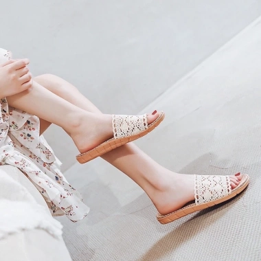 Dép Cói Vintage Phong Cách Hàn Quốc - Siêu Mềm, Giá 71.000₫, Giảm Giá Đặc Biệt