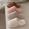 Dép Cotton XIXITIAO Màu Trơn Sang Trọng Cặp Đôi Giữ Ấm Mùa Đông Nam Nữ Giá Ưu Đãi 180k