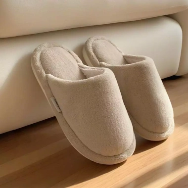 Dép Cotton XIXITIAO Màu Trơn Sang Trọng Cặp Đôi Giữ Ấm Mùa Đông Nam Nữ Giá Ưu Đãi 180k