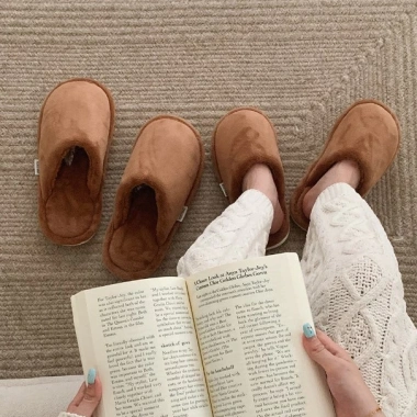 Dép Cotton XIXITIAO Màu Trơn Sang Trọng Cặp Đôi Giữ Ấm Mùa Đông Nam Nữ Giá Ưu Đãi 180k