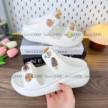 Dép Cross 2 quai đế cao dày 5-5.5cm, tặng bộ hình gắn nâu kem - Giá chỉ 209.000đ 3 Dép Cross 2 quai đế cao dày 5-5.5cm, tặng bộ hình gắn nâu kem - Giá chỉ 209.000đ 3