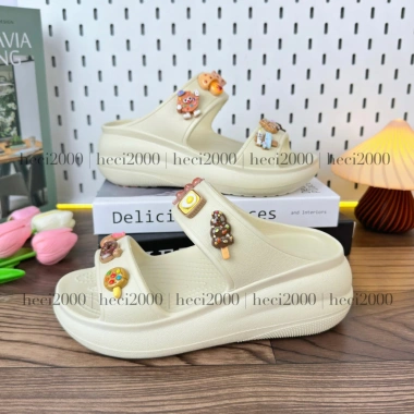Dép Cross 2 quai đế cao dày 5-5.5cm, tặng bộ hình gắn nâu kem - Giá chỉ 209.000đ 6 Dép Cross 2 quai đế cao dày 5-5.5cm, tặng bộ hình gắn nâu kem - Giá chỉ 209.000đ 6