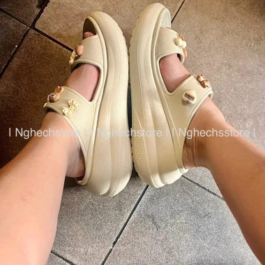 Dép Cross Classic Sandal Crush 2 quai Clog nữ đế cao, tặng JIB NGẪU NHÊN - Hàng chính hãng 4