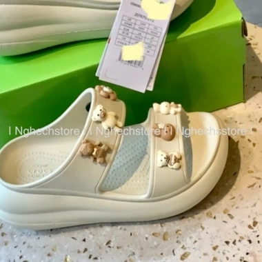 Dép Cross Classic Sandal Crush 2 quai Clog nữ đế cao, tặng JIB NGẪU NHÊN - Hàng chính hãng 5