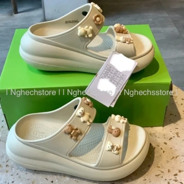 Dép Cross Classic Sandal Crush 2 quai Clog nữ đế cao, tặng JIB NGẪU NHÊN - Hàng chính hãng 8