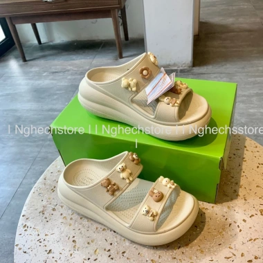 Dép Cross Classic Sandal Crush 2 quai Clog nữ đế cao, tặng JIB NGẪU NHÊN - Hàng chính hãng 9