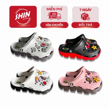 Dép Cross Khủng Long Sục Duet 2 Màu Thời Trang - Đầu Đóng Bít Đầu, Cá Tính, Giá 169k