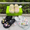 Dép cross nam nữ classic clog đế cao 3cm, độ hoàn thiện cao, tặng full bộ charm loopy hồng - Giá ưu đãi 240k 2