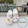 Dép cross nam nữ classic clog đế cao 3cm, độ hoàn thiện cao, tặng full bộ charm loopy hồng - Giá ưu đãi 240k 6