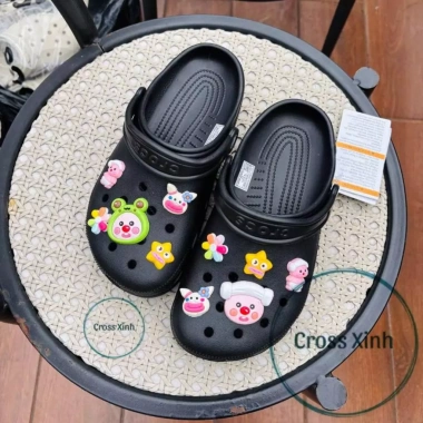 Dép cross nam nữ classic clog đế cao 3cm, độ hoàn thiện cao, tặng full bộ charm loopy hồng - Giá ưu đãi 240k 8 Dép cross nam nữ classic clog đế cao 3cm, độ hoàn thiện cao, tặng full bộ charm loopy hồng - Giá ưu đãi 240k 8