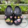 Dép cross nam nữ classic clog đế cao 3cm, độ hoàn thiện cao, tặng full bộ charm loopy hồng - Giá ưu đãi 240k 9