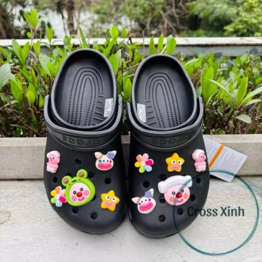 Dép cross nam nữ classic clog đế cao 3cm, độ hoàn thiện cao, tặng full bộ charm loopy hồng - Giá ưu đãi 240k 9 Dép cross nam nữ classic clog đế cao 3cm, độ hoàn thiện cao, tặng full bộ charm loopy hồng - Giá ưu đãi 240k 9