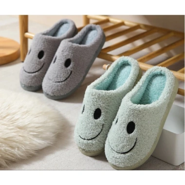 Dép đi trong nhà khách sạn nam nữ mặt cười giảm còn 79k - D76 D05 D104 9