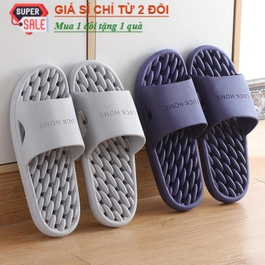 Dép đi trong nhà lỗ thoáng khí, êm nhẹ, chống trơn, nam nữ, giá chỉ 33.000đ