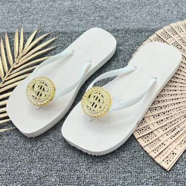 Dép Đồng Tiền Đỉnh Đá San San - Dép kẹp xỏ ngón nữ thời trang, êm chân, thích hợp đi du lịch, đi chơi
