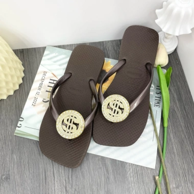 Dép Đồng Tiền Đỉnh Đá San San - Dép kẹp xỏ ngón nữ thời trang, êm chân, thích hợp đi du lịch, đi chơi