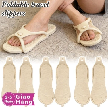 Dép du lịch di động EVA chống trơn trượt, cầu trượt mềm, gấp gọn, mùa hè – Giao 3-5 ngày