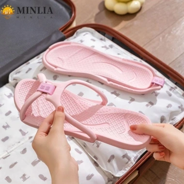 Dép Du Lịch MINLIA Nữ Gấp Chống Trơn Trượt, Đế Bằng Thoải Mái, Cao Gót, Dùng Trong Nhà và Ngoài Trời - 90.828₫