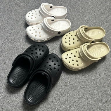 Dép Đúc Quai Hậu Charm Đế Cao 4cm Chống Trơn Trượt, Sục Nam Nữ, Hỗ Trợ Đổi Size