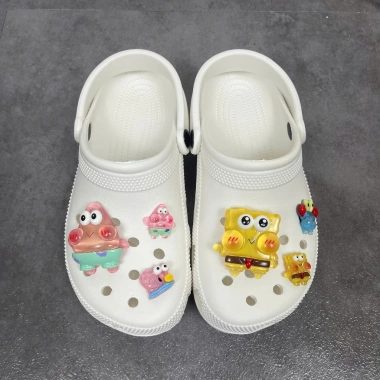 Dép Đúc Quai Hậu Charm Đế Cao 4cm Chống Trơn Trượt, Sục Nam Nữ, Hỗ Trợ Đổi Size