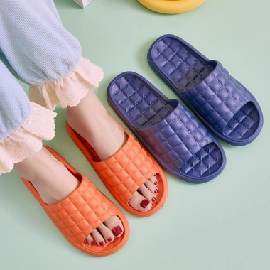 Dép Eva chống trượt caro cho nhà tắm, văn phòng, khách sạn - Nam nữ, giá chỉ 29.000₫