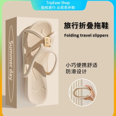 Dép gấp du lịch EVA chống mài mòn, trượt, mùi - Tháo rời, cặp đôi, tiện công tác